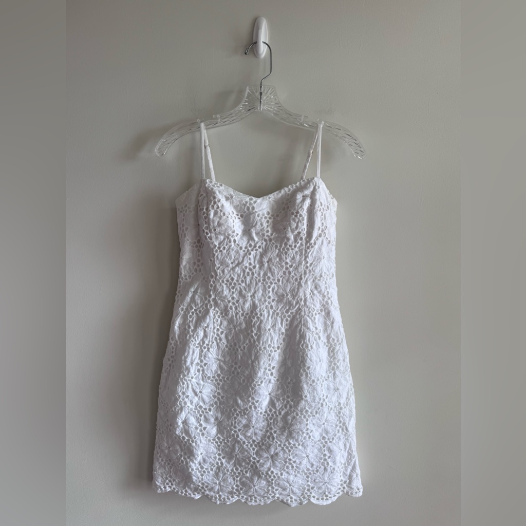 Lilly Pulitzer Mccallum Dress-Resort White Charleston Eyelet